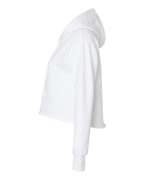 Next Level Women's Laguna Sueded Raw Edge Crop Hoodie Sweatshirt 9384