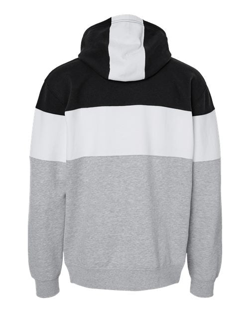 J. America Men's Varsity Fleece Colorblocked Hooded Sweatshirt 8644