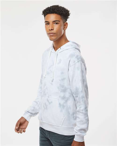 J. America Men's Tie-Dyed Fleece Hooded Sweatshirt 8861