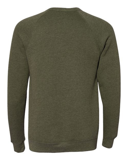 BELLA + CANVAS Unisex Sponge Fleece Raglan Crewneck Sweatshirt 3901