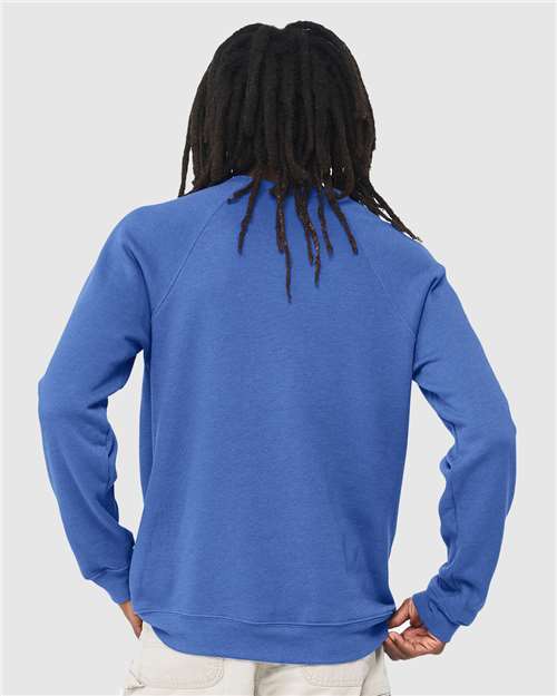 BELLA + CANVAS Unisex Sponge Fleece Raglan Crewneck Sweatshirt 3901