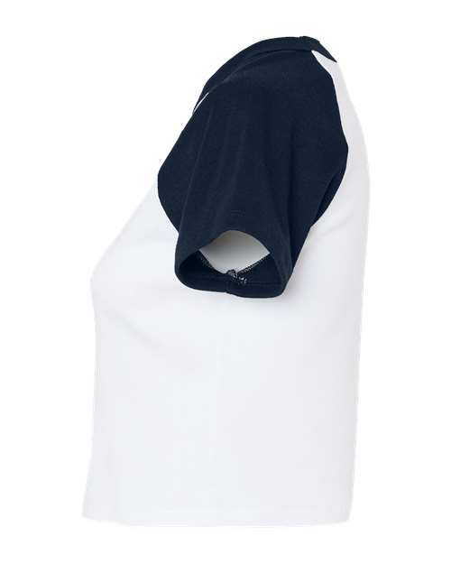 BELLA + CANVAS Women's Micro Rib Raglan Baby Tee 1201