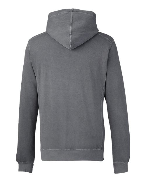 J. America Unisex Pigment-Dyed Fleece Hooded Sweatshirt 8730