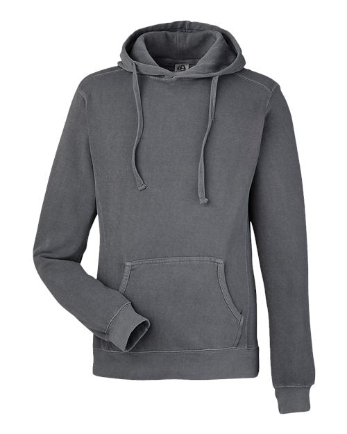 J. America Unisex Pigment-Dyed Fleece Hooded Sweatshirt 8730