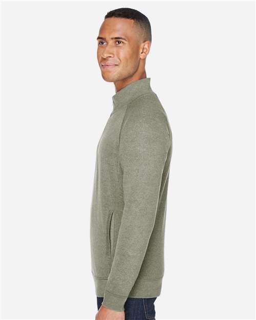 J. America Men's Triblend Quarter-Zip Sweatshirt 8869