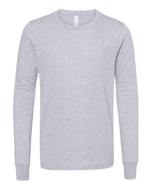 BELLA + CANVAS Youth Heather CVC Long Sleeve Tee 3501YCVC