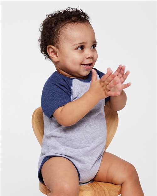 Rabbit Skins Infant Baseball Fine Jersey Bodysuit 4430