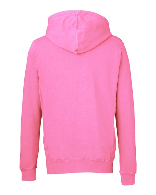 J. America Unisex Pigment-Dyed Fleece Hooded Sweatshirt 8730