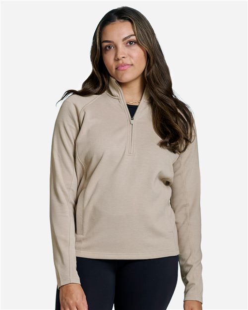 J. America Women's Apex Fleece Quarter-Zip Pullover 8754