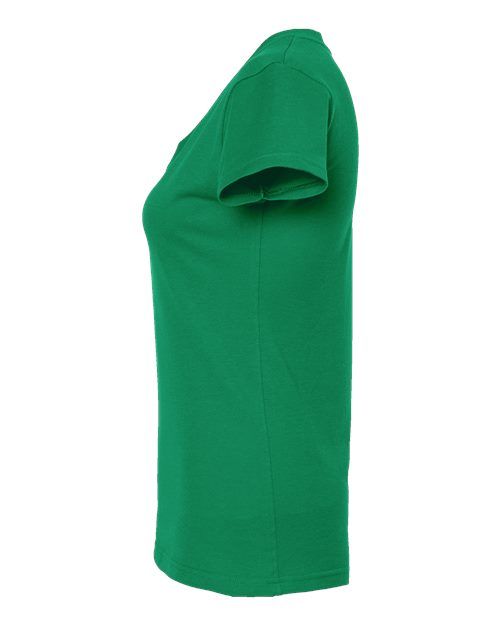 Tultex Women's Fine Jersey V-Neck T-Shirt 214