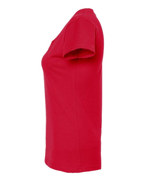 Tultex Women's Fine Jersey V-Neck T-Shirt 214