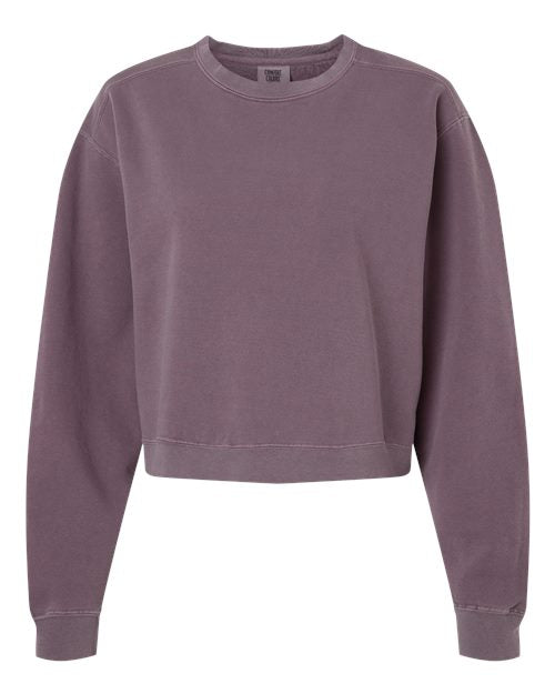 Comfort Colors Women's Garment-Dyed Mid-Length Crewneck Sweatshirt 1566L