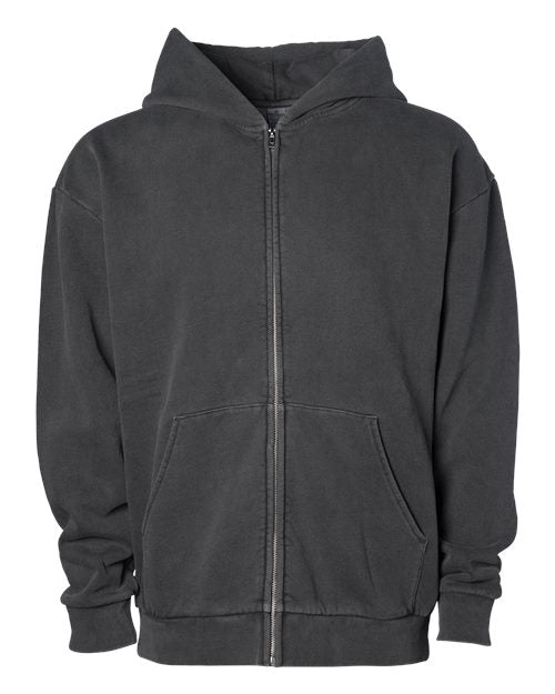 Independent Trading Co. Unisex Mainstreet Heavyweight Full-Zip Hooded Sweatshirt IND420ZIP