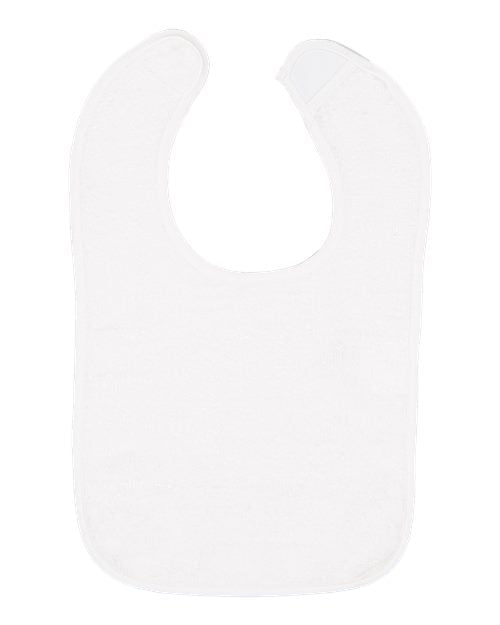 Rabbit Skins Infant Contrast Trim Terry Bib 1003