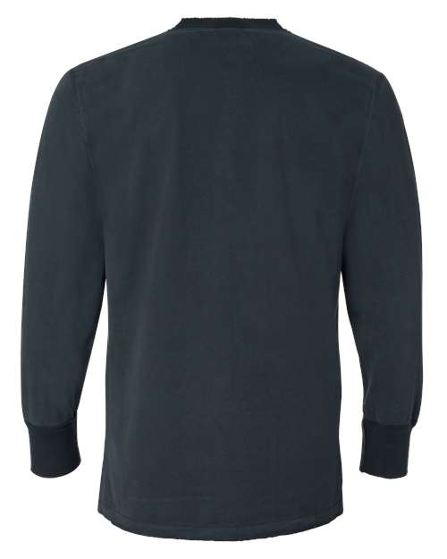 J. America Men's Vintage Brushed Jersey Henley 8244