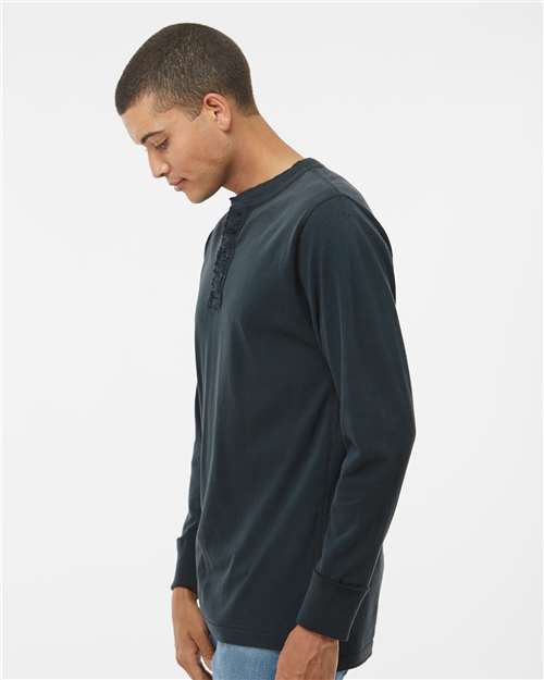 J. America Men's Vintage Brushed Jersey Henley 8244