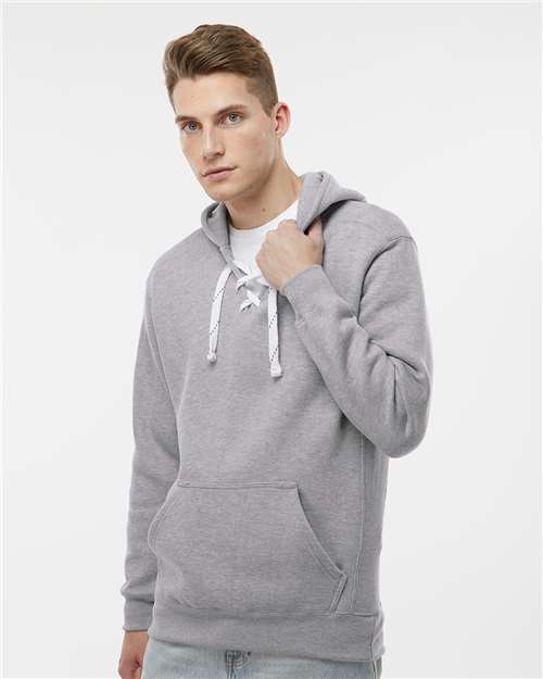 J. America Men's Sport Lace Hooded Sweatshirt 8830