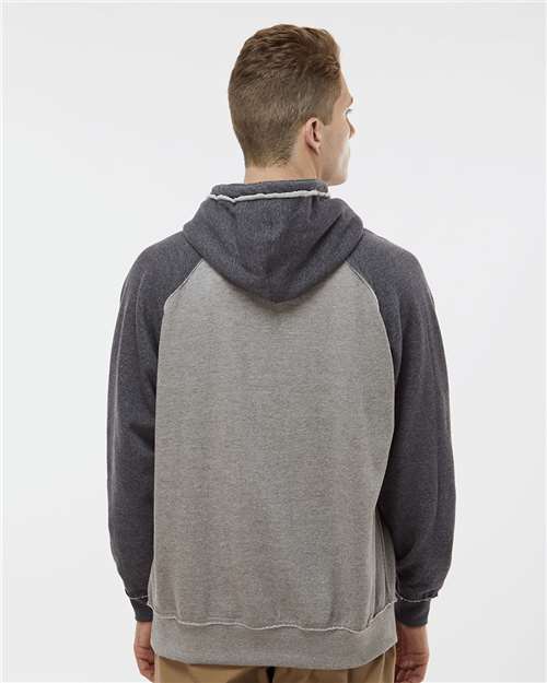 J. America Men's Vintage Heather Hooded Sweatshirt 8885