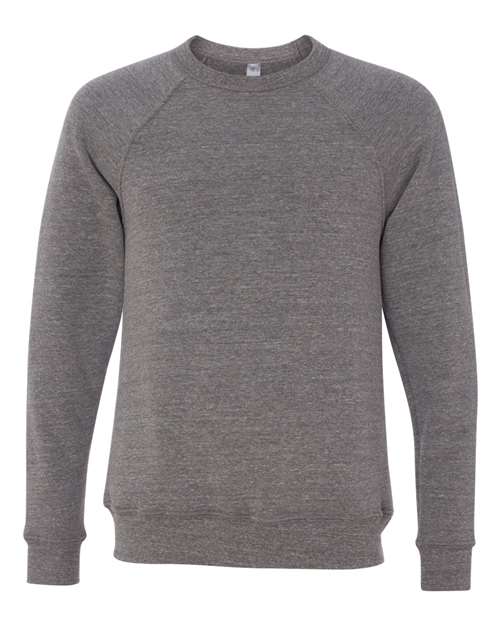 BELLA + CANVAS Unisex Sponge Fleece Raglan Crewneck Sweatshirt 3901