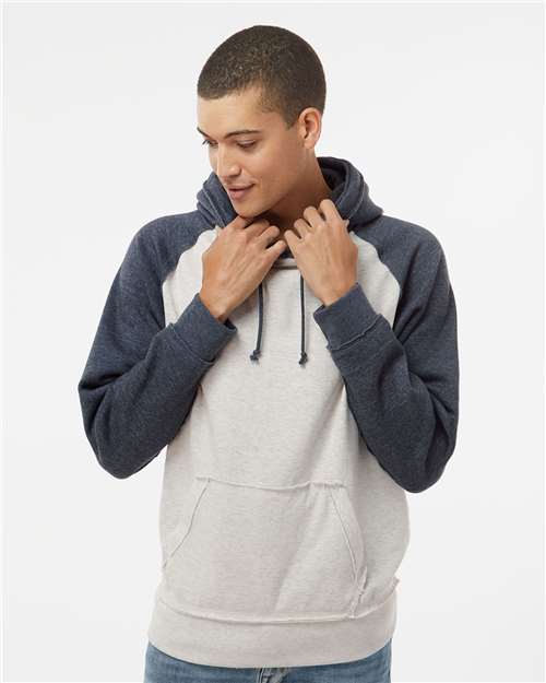 J. America Men's Vintage Heather Hooded Sweatshirt 8885