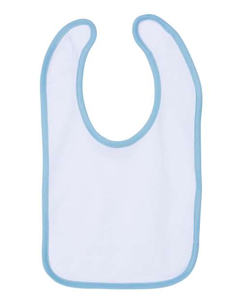 Rabbit Skins Infant Contrast Trim Premium Jersey Bib 1004