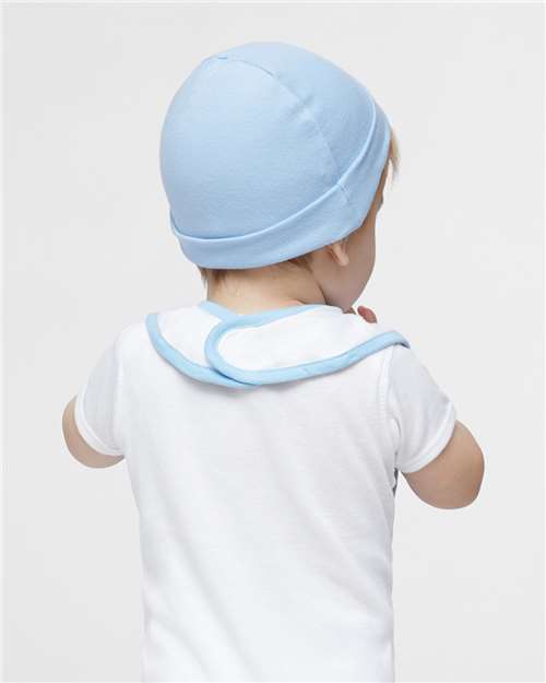 Rabbit Skins Infant Contrast Trim Premium Jersey Bib 1004