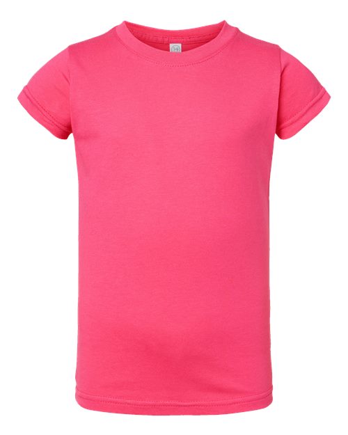 Rabbit Skins Toddler Girls Fine Jersey Tee 3316