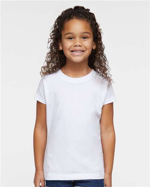 Rabbit Skins Toddler Girls Fine Jersey Tee 3316