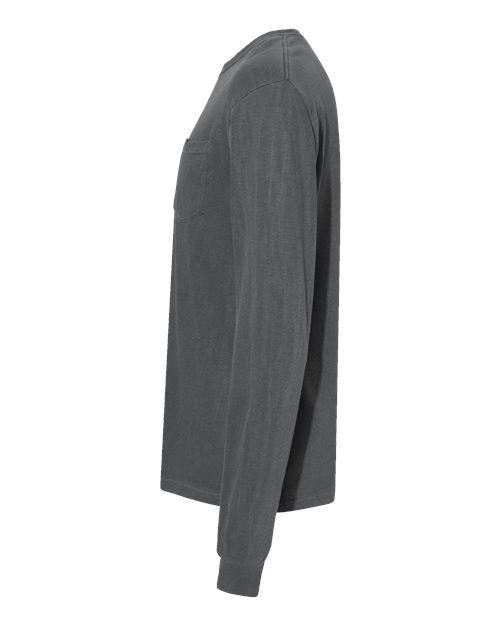 Comfort Colors Unisex Garment-Dyed Heavyweight Long Sleeve Pocket T-Shirt 4410