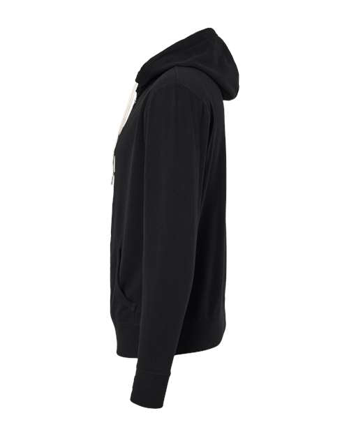 Independent Trading Co. Unisex Heathered French Terry Full-Zip Hooded Sweatshirt PRM90HTZ