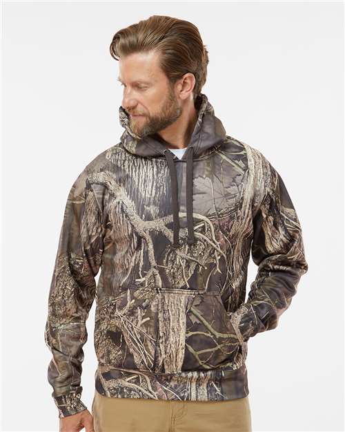 J. America Men's Polyester Tailgate Hooded Sweatshirt 8615