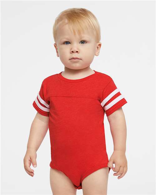 Rabbit Skins Infant Football Fine Jersey Bodysuit 4437