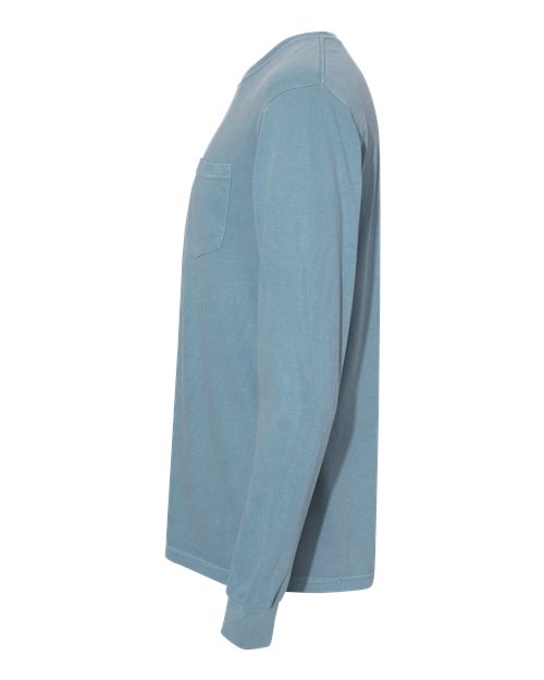 Comfort Colors Unisex Garment-Dyed Heavyweight Long Sleeve Pocket T-Shirt 4410