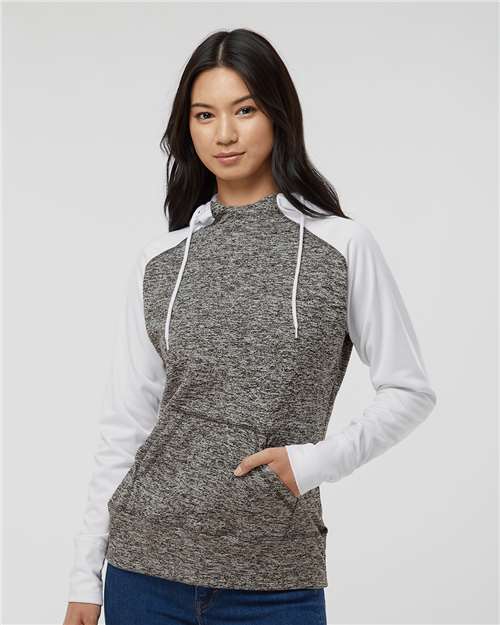 J. America Women’s Colorblocked Cosmic Fleece Hooded Sweatshirt 8618