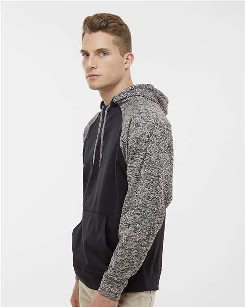 J. America Men's Colorblocked Cosmic Fleece Hooded Sweatshirt 8612