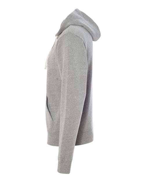 J. America Men's Triblend Full-Zip Hooded Sweatshirt 8872