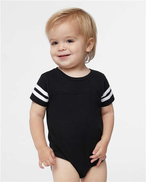 Rabbit Skins Infant Football Fine Jersey Bodysuit 4437