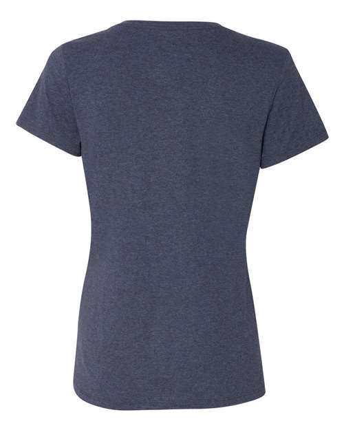 Hanes Women's Perfect-T Triblend V-Neck T-Shirt 42VT