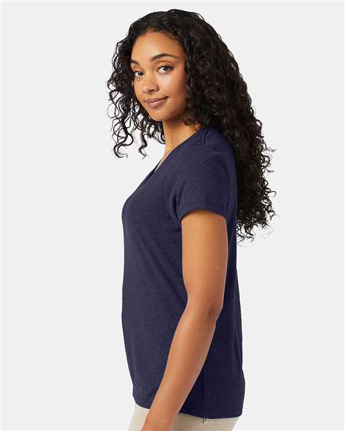 Hanes Women's Perfect-T Triblend V-Neck T-Shirt 42VT