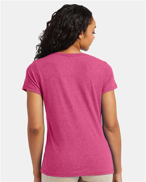 Hanes Women's Perfect-T Triblend V-Neck T-Shirt 42VT