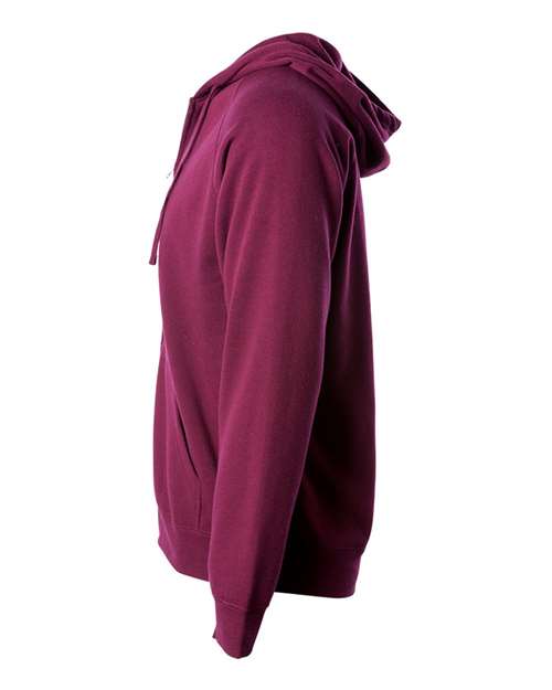 Independent Trading Co. Unisex Special Blend Raglan Full-Zip Hooded Sweatshirt PRM33SBZ
