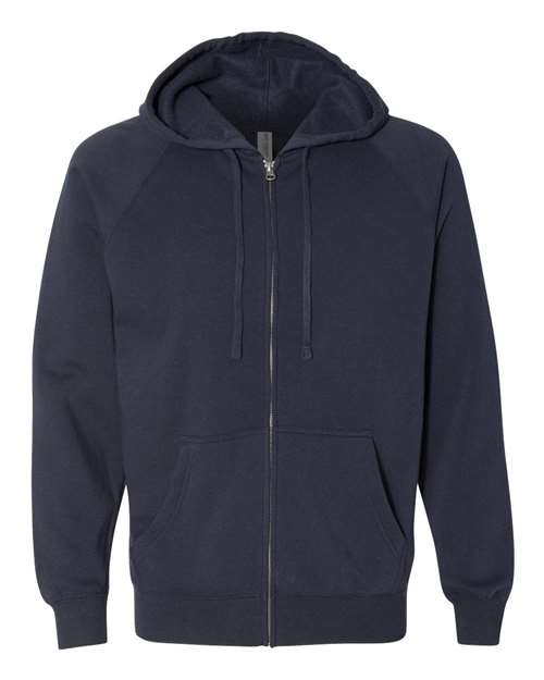 Independent Trading Co. Unisex Special Blend Raglan Full-Zip Hooded Sweatshirt PRM33SBZ