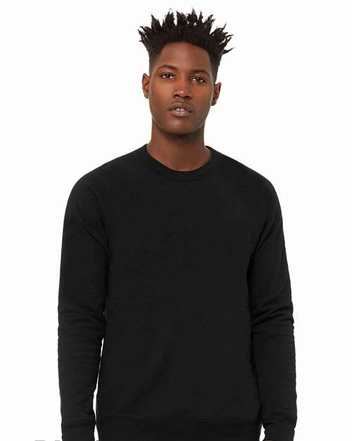 BELLA + CANVAS Unisex Sponge Fleece Raglan Crewneck Sweatshirt 3901
