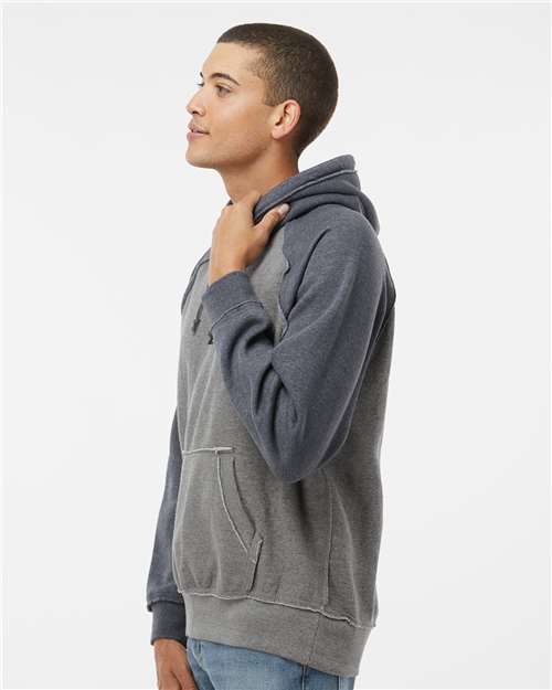 J. America Men's Vintage Heather Hooded Sweatshirt 8885