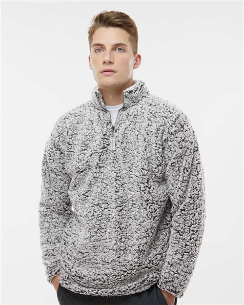 J. America Men's Sherpa Quarter-Zip Pullover 8454