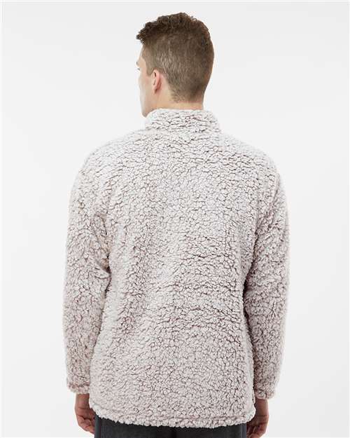 J. America Men's Sherpa Quarter-Zip Pullover 8454