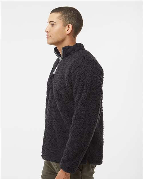 J. America Men's Sherpa Quarter-Zip Pullover 8454