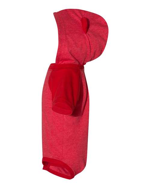 Rabbit Skins Infant Fine Jersey Raglan Bodysuit with Hood & Ears 4417
