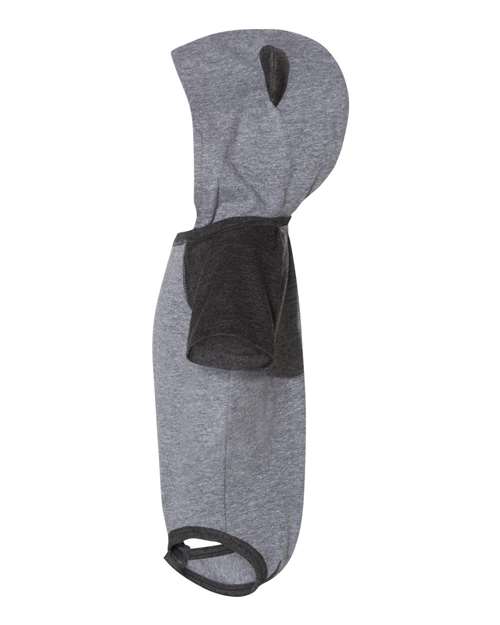 Rabbit Skins Infant Fine Jersey Raglan Bodysuit with Hood & Ears 4417