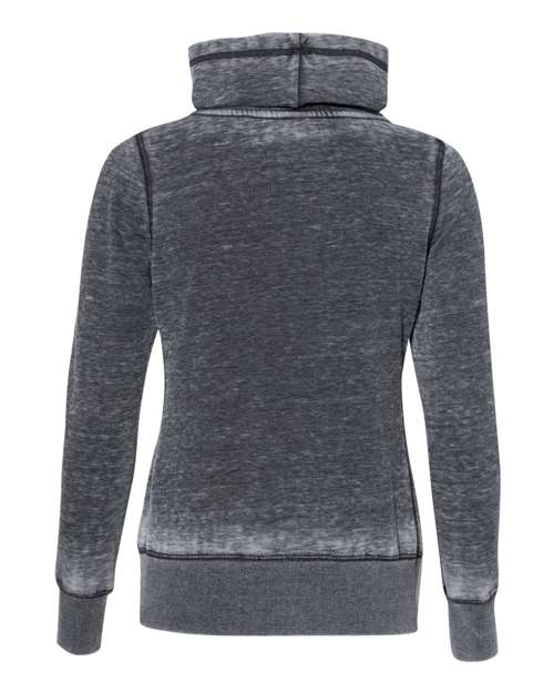 J. America Women’s Zen Fleece Cowl Neck Sweatshirt 8930